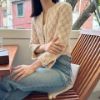圖片 Chanel 23s淺橘色毛呢珍珠釦短版外套