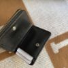 圖片 Chanel 黑金荔枝拉鍊款零錢卡包