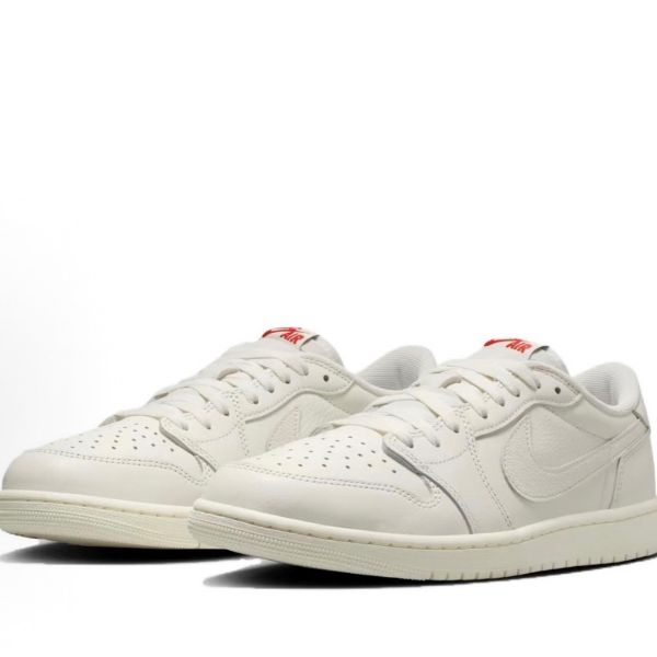 圖片 NIKE AIR JORDAN 1 LOW OG 'Sail' 奶油白 休閒鞋 男鞋 HQ6998-100