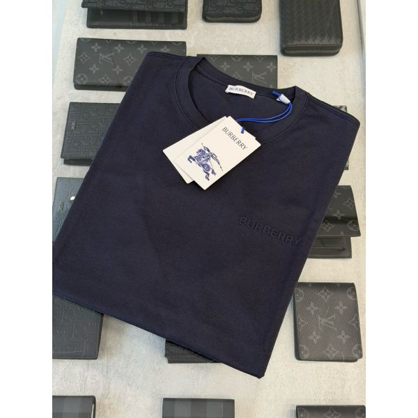 圖片 Burberry 刺繡字母設計 黑色 深藍 短袖T恤 上衣