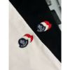 圖片 Moncler 新款 三色拼接刺繡logo設計 黑、白色 素t 短袖T恤上衣