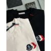 圖片 Moncler 新款 三色拼接刺繡logo設計 黑、白色 素t 短袖T恤上衣