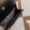圖片 Chanel 黑金荔枝浮雕信封卡包