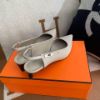 圖片 Hermes 25新款灰銀Kelly slingback跟鞋