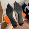 圖片 Hermes 25新款灰銀Kelly slingback跟鞋