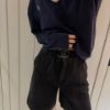 圖片 Chanel 19p黑色牛仔編織腰帶短褲