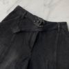 圖片 Chanel 19p黑色牛仔編織腰帶短褲