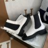 圖片 Chanel 黑白牛皮拼漆皮高筒靴