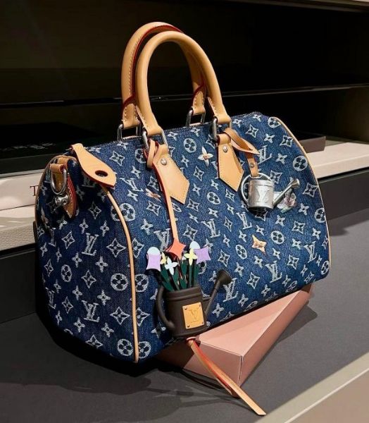 圖片 LV M27556 Speedy 30 Denim Bandoulière 30 單寧牛仔包