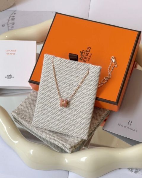 圖片 【HERMES】MINI POP H項鍊 拼色粉色