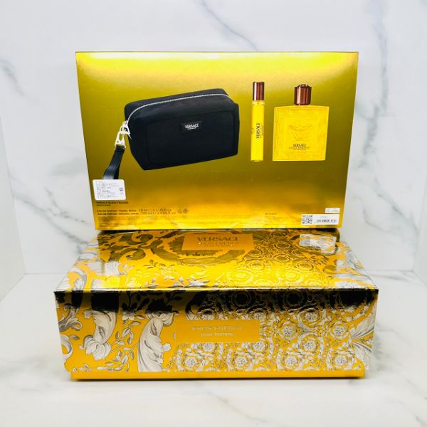 圖片 VERSACE 艾諾斯‧愛神力量男性禮盒(淡香精100ML+隨身瓶10ML+盥洗包)