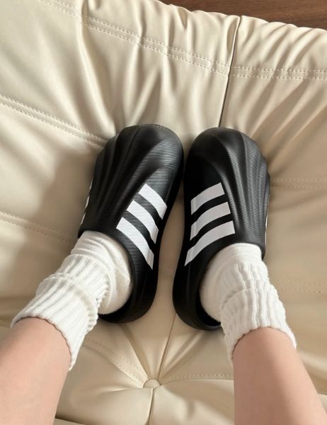 圖片 Adidas adiFOM Superstar Mule 穆勒鞋 拖鞋 貝殼頭 防水 黑白 IG8277/預購