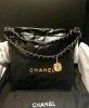 圖片 CHANEL AS3260 新款 22 肩背包 黑金小型 