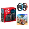 圖片 Nintendo 任天堂 Switch 2 主機+《瑪利歐賽車世界》+《原廠 NS2 賽車手把方向盤》+《9H鋼化貼》