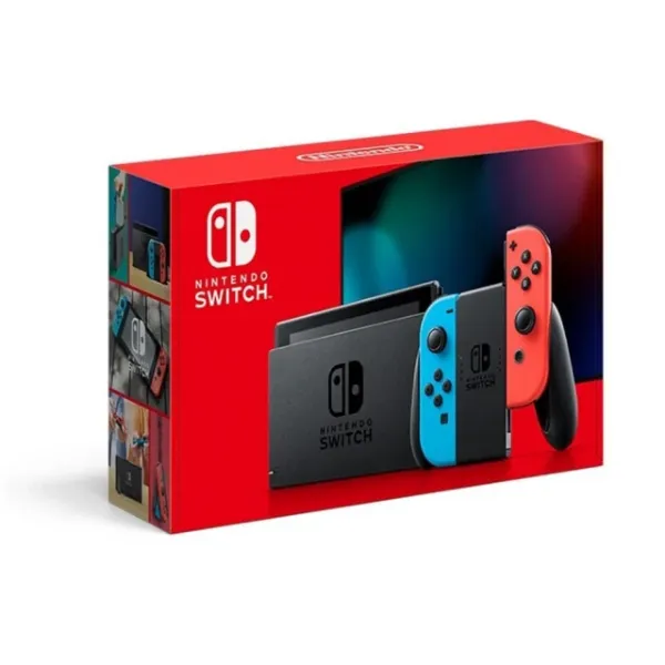 圖片 Nintendo 任天堂 Switch電光藍紅Joy-Con續航力加強版(日規主機)