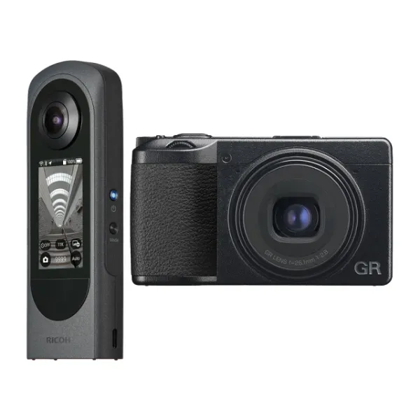 圖片 RICOH GRIIIx標準版+THETA X新黑武士 觸控360全景相機(公司貨)