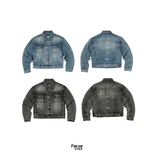 Thug Club Spine Laser Denim Jacket 