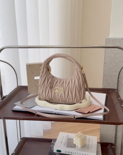 圖片 【MIUMIU】MATELASSE 手提斜跨包 裸粉色