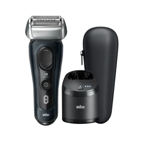 圖片 BRAUN 百靈 8系列PRO 智美音波電動刮鬍刀/電鬍刀 清潔座組 德國製造(8563cc)