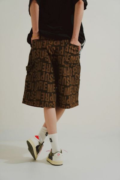 Supreme SS26 Week12 Repeat Jacquard Double Knee Denim Short 兩色 滿版提花雙膝牛仔短褲