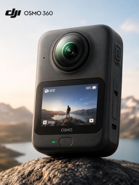 圖片 DJI OSMO 360標準套裝 全景相機/運動相機｜1英吋CMOS｜內建105G記憶體