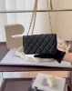 圖片 【CHANEL】金柱調節扣手機包 黑金