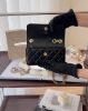 圖片 【CHANEL】金柱調節扣手機包 黑金