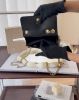 圖片 【CHANEL】金柱調節扣手機包 黑金