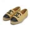 圖片 Chanel 展示品 Espadrilles 大雙C logo平底草編鞋#39(米色)