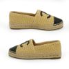圖片 Chanel 展示品 Espadrilles 大雙C logo平底草編鞋#39(米色)
