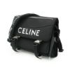 圖片 Celine 展示品 印花尼龍雙釦掀蓋斜背包-大(黑)