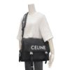 圖片 Celine 展示品 印花尼龍雙釦掀蓋斜背包-大(黑)