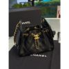 圖片 Chanel 香奈兒 經典黑金配色 25 bag mini尺寸
