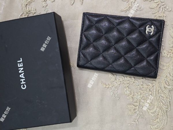 圖片 CHANEL 荔枝淡金 護照夾