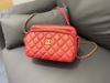 圖片 Chanel  莓果紅 幻彩 Camera Case  小羊皮 相機包