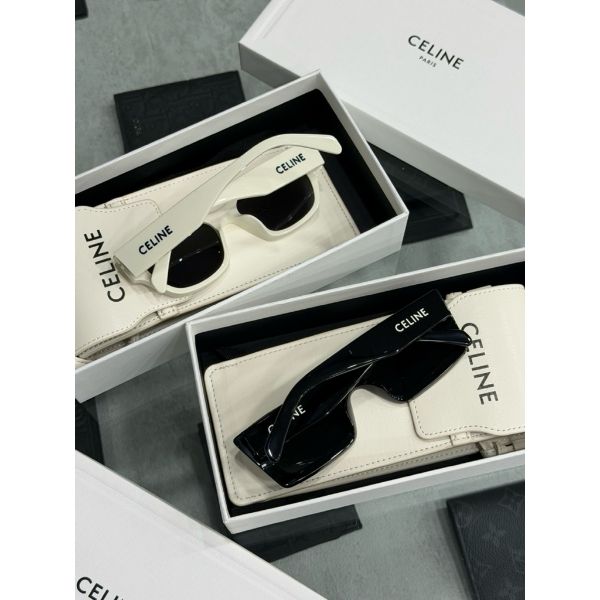 圖片 Celine 經典 字母設計 黑白二色 方框、圓框設計 墨鏡