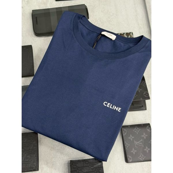 圖片 Celine 經典 字母設計 深藍配色 短袖T恤上衣 素t