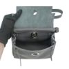圖片 Hermes Herbag 20 Mini 銀釦帆布手提/肩背兩用包(石板灰)