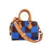圖片 Louis Vuitton 展示品 Speedy 18 帆布手提斜背二用包(N40595-藍)