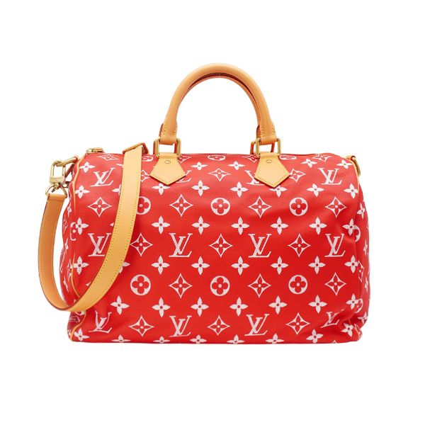 圖片 Louis Vuitton 展示品 Speedy P9 40 牛皮手提斜背二用包(M24420-紅)