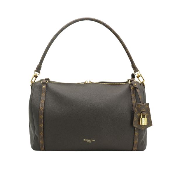 圖片 Louis Vuitton 展示品 Express MM 粒紋小牛皮拚帆布手提肩背包(M26397-深咖)