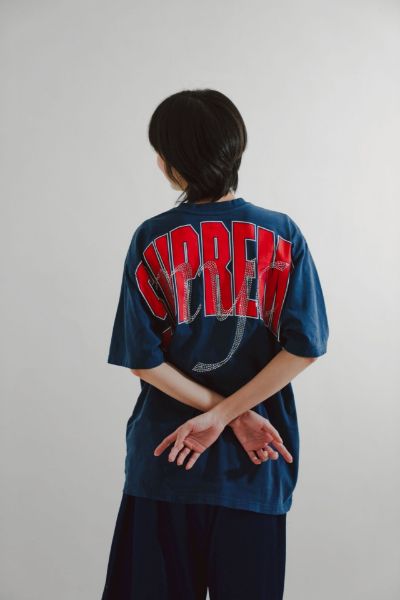 Supreme SS26 Week16 Rhinestone Script S/S Top 