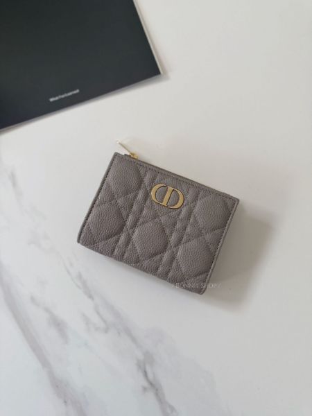 圖片 Dior Caro Dahlia籐格紋對開錢包短夾