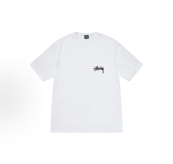 圖片 Stussy SS24 CHERRIES TEE  白/ 黑 雙面LOGO 櫻桃