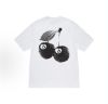 圖片 Stussy SS24 CHERRIES TEE  白/ 黑 雙面LOGO 櫻桃