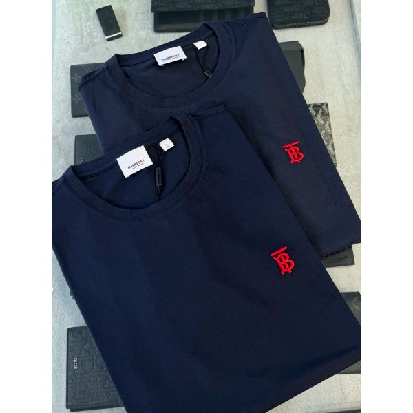 圖片 Burberry 刺繡小logo tb 設計 深藍配色 短袖T恤素t