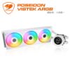 圖片 COUGAR 美洲獅 POSEIDON VISTEK ARGB 360 一體式 數位顯示 水冷散熱器 白色