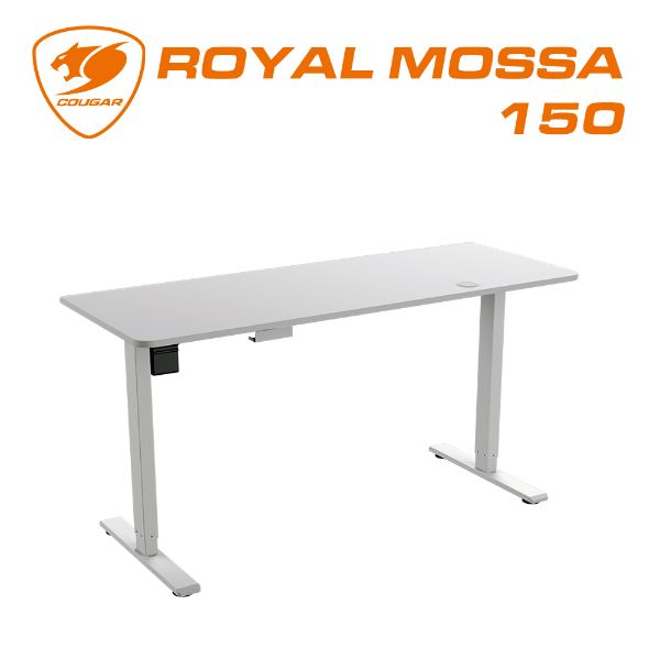 圖片 COUGAR 美洲獅 ROYAL MOSSA 150 加大電動升降桌 白色