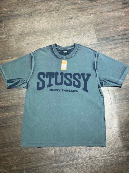 圖片 2026SS STUSSY BURLY STONE WASHED TEE 石洗 復古 短T 藍色 1905176
