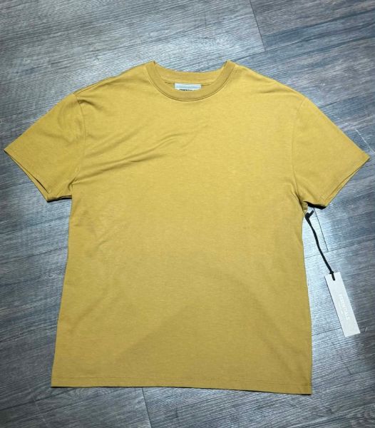 圖片 Essentials Logo Short-Sleeve 芥末黃  背面字短袖T